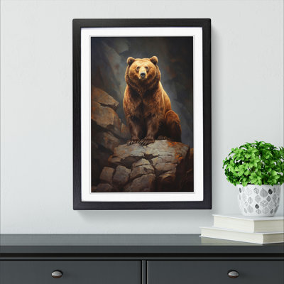 Bear Realism Art - Framed Print