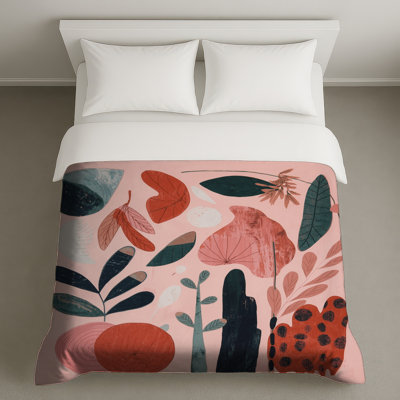 Abstract Botanical Shapes Duvet Covers