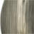 9.5x5.5x12" Aluminum Layered Chisel Oval Vase