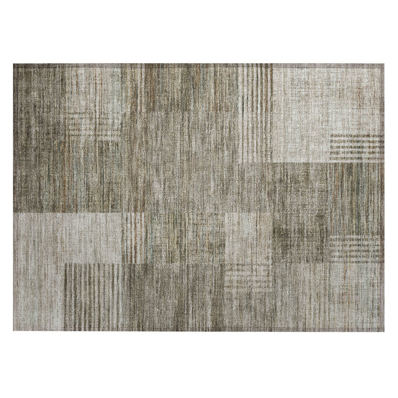 Machine Washable Indoor/Outdoor Jacinto ACN2149 Geometric Rug, Rectangle 1'8" x 2'6"