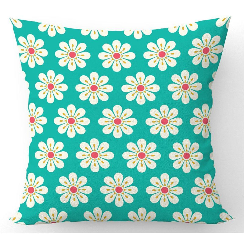 Mignonette Floral Square Cushion