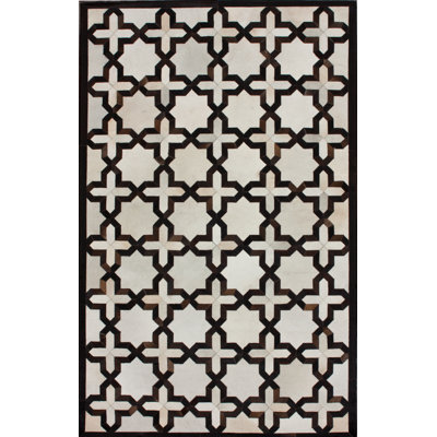 Masardis Cowhide Geometric Indoor Rug