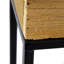 Ensemble de 2 boîtes en bois usagées avec support en fer noir, L: 21,5 x 8,5 x 23,5 po: 19,5 x 6,5 x 16 po