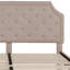 Base de lit plateforme tapissier arquée avec capitonnage Aluino - Aucun sommier tapissier requis-28940812-28940808
