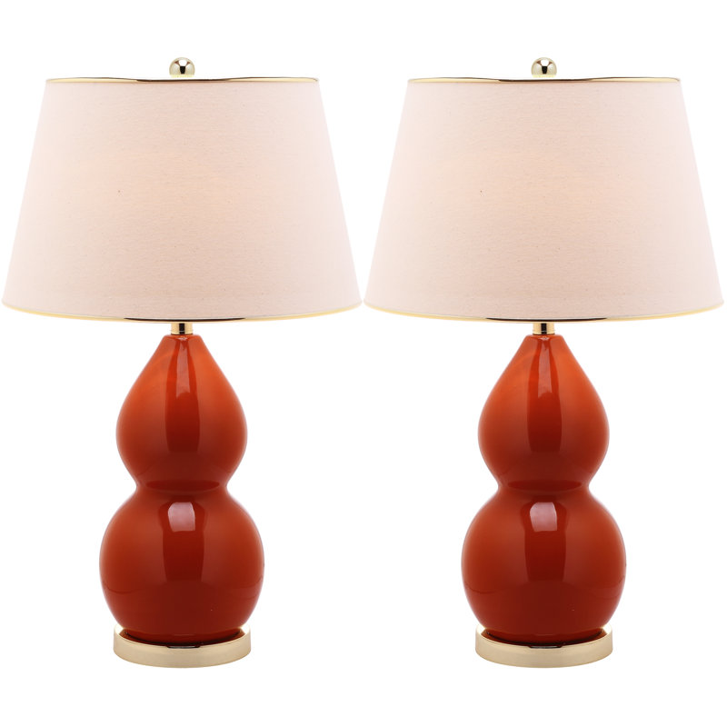 Ceramic Table Lamp, Blood Orange