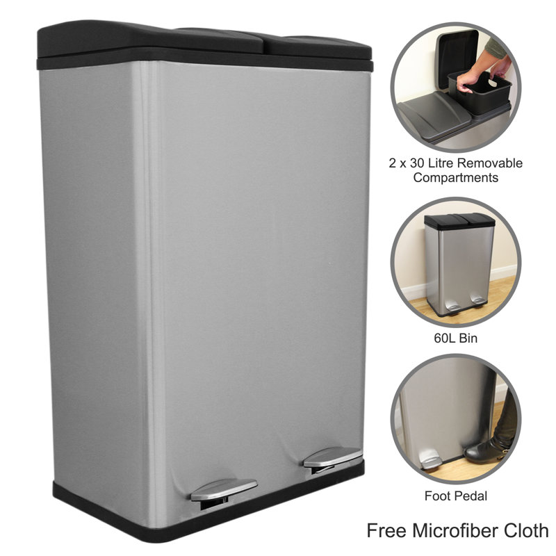 Helsel Step On - 60L, Silver/Black