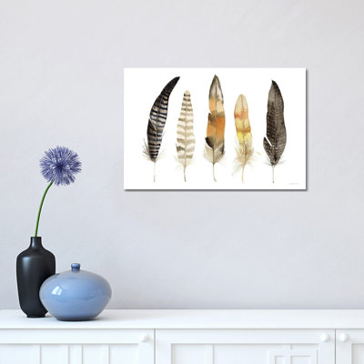 Plumes naturelles par Kathleen Parr Mckenna - peinture sur toile tendue
