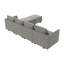 Canapé modulaire rembourré en U Tremee-122847028