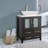 Ravenna 24" Freestanding Single Sink Bathroom Vanity with Engineered Marble Top and Matching Mirror-27052442