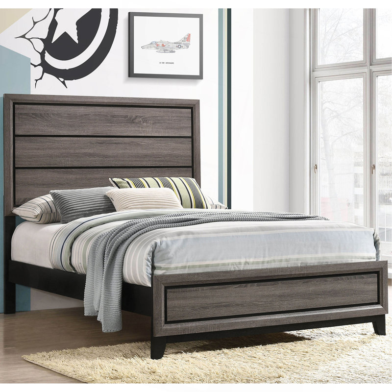 Cabrillo Grey Full Panel Bed