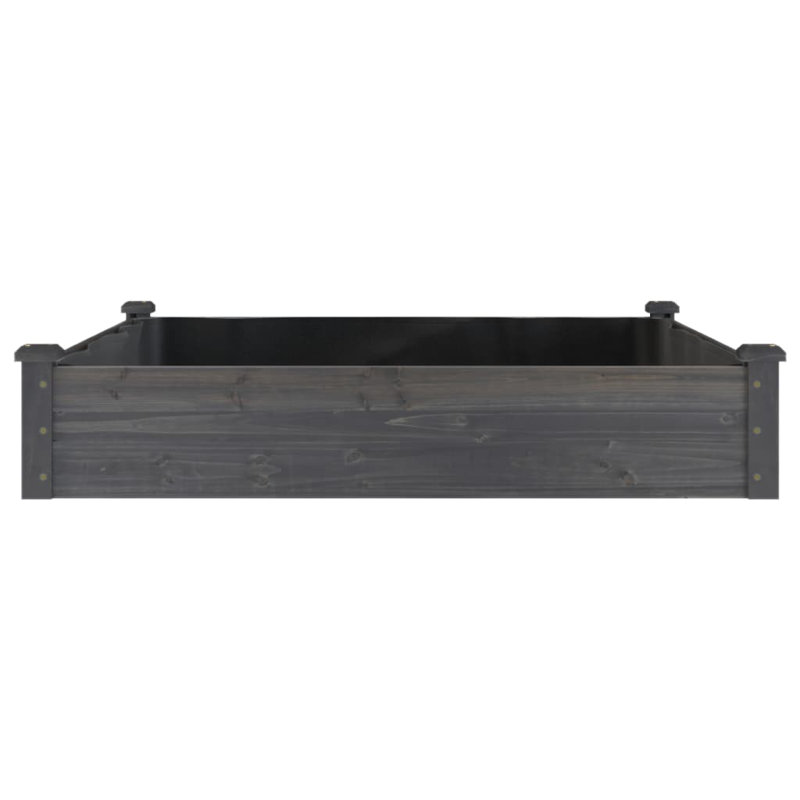 Darbara Wood Raised Garden Bed, Natural