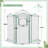 6.6 x 6.6 Ft Hexagon Outdoor Portable Walk-In Hobby Greenhouse, Flower House-116302485