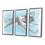«Coastal Sea Life II Octopus Sketches», ensemble d'art mural sur toile encadré nautique et côtier-72043205-72044103