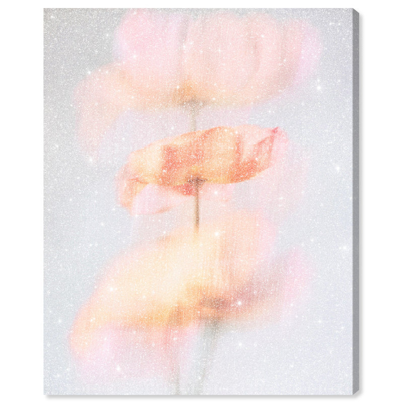 Glitchy Bloom Print by Oliver Gal, 16"H x 20"W, Gallery Wrapped