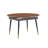 47"-78" Modern Extendable Oval Dining Table with Metal Legs, 2 Leaves, Seats 6-10