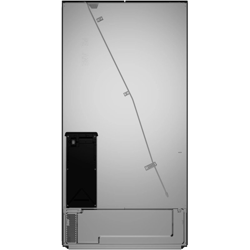 Free-Standing Fridge-Freezer, Black Stainless Steel