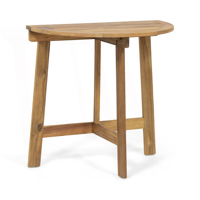 Outdoor Half-Round Folding Bistro Table