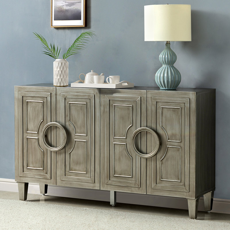 Buffet de rangement de 58 po de large Dietrich