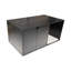 Enceinte de litière moderne 36,74 "noire, 20,28 po de largeur, 16,97 po de hauteur, 52 lb, avec une surface de grattage idéale Meuble caché, bloc-notes, X 16,97 po, structure pour le mouvement du chat