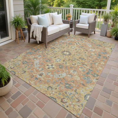 Machine Washable Indoor/Outdoor Chantille ACN2564 Global Rug