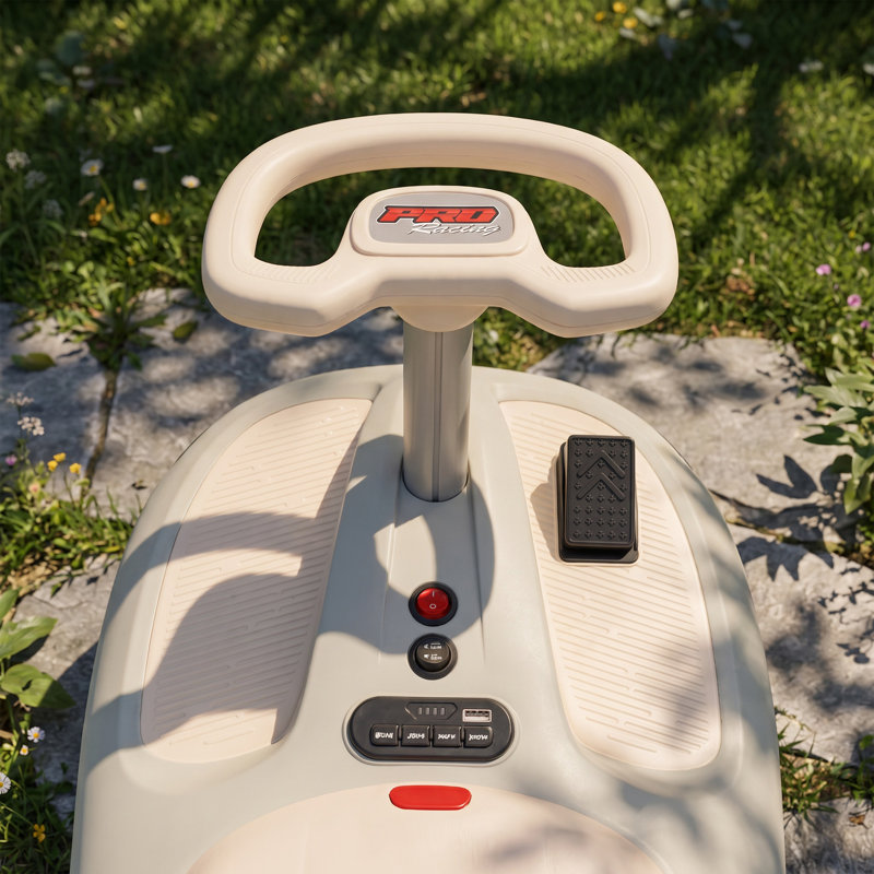HOMCOM Battery Powered Ride On Toy, White