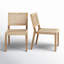 Chaise d'appoint Alani en brun naturel