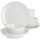 Gibson Nxgn Fine Ceramic 12 Piece Double Bowl Dinnerware Set In White ...