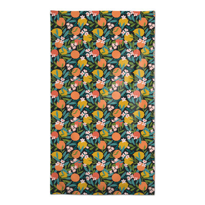 Citrus Fruit Black 3 Tablecloth