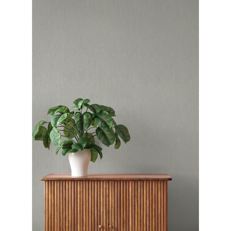 Papier peint rayures grises Oren, Gris