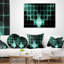Coussin en raders bat sur écran Abstract