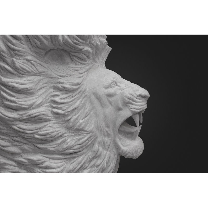Marbre lion en marbre blanc
