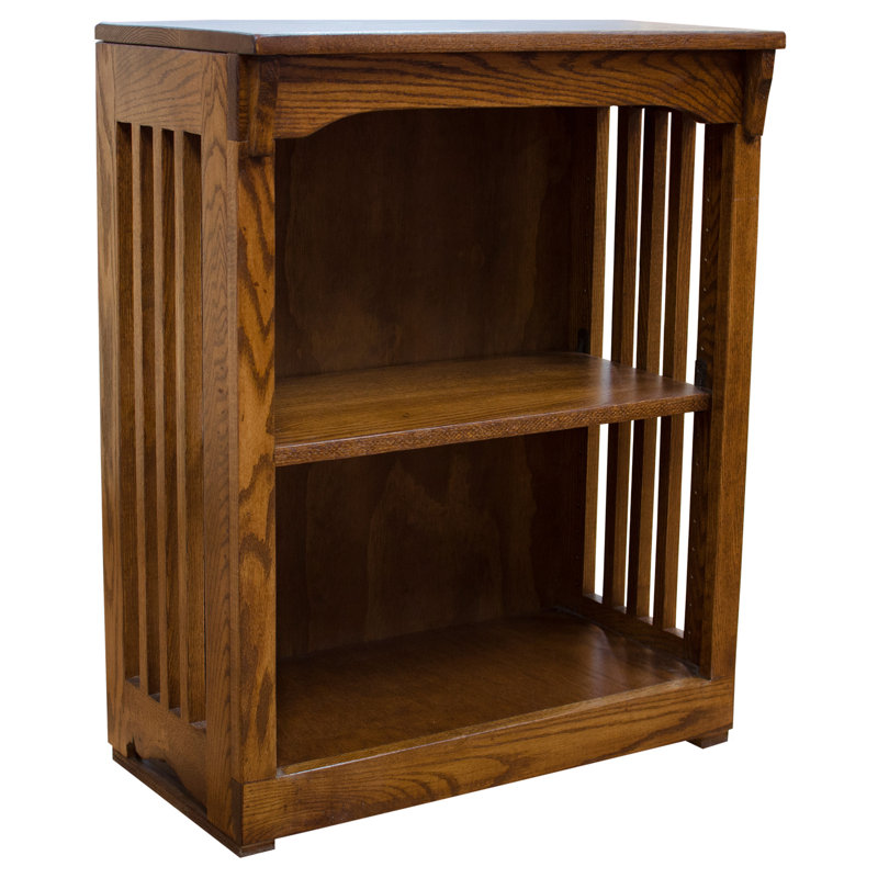 Bookcase, (1 Shelf) 30" H x 24" W x 13" D, Golden Oak