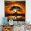 African Safari Tree Sunset Bliss - Art mural arbre-1471084167-1471084164
