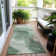 Machine Washable Indoor/Outdoor Claudian ACN1530 Green Rug