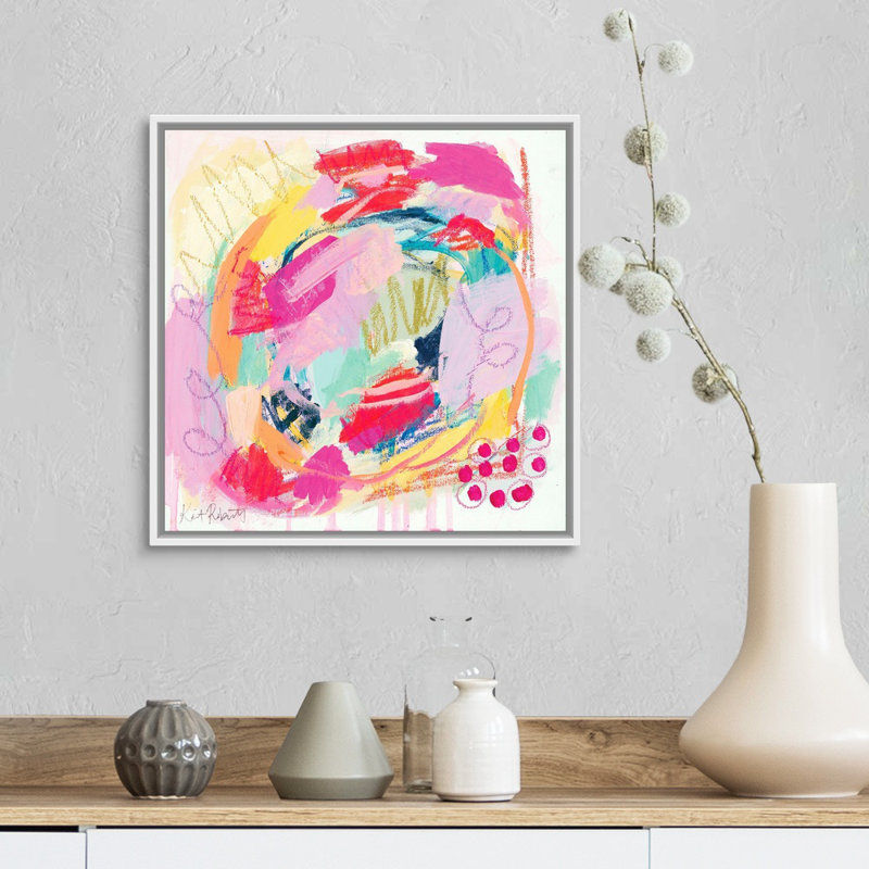 Reproduction d’art sur toile, "Your Sunshine" par Kait Roberts, H 18 po x l 18 po x P 1,75 po, Cadre blanc