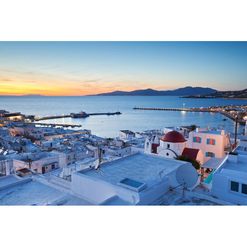 Mykonos Island. by Milangonda - Wrapped Canvas Print, 30cm H x 46cm W