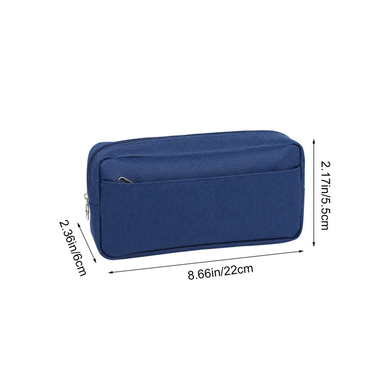 Trousse à crayons en plastique grande capacité, imperméable et résistante à l'usure, en tissu Oxford, pochette de rangement pour fournitures scolaires, bureau et voyages.