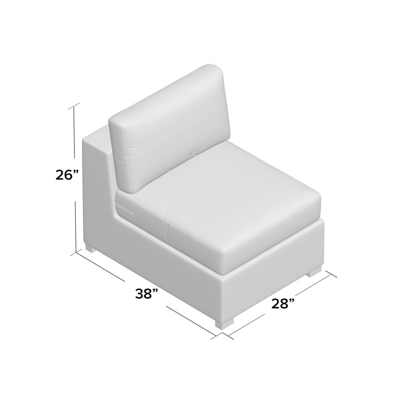 Chaise de patio avec coussins Montecito, Impact Vapor gris Sunbrella®