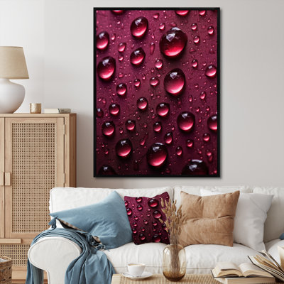 " Red Rose With Raindrops XVII "