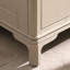 Meuble d'appoint en bois massif gris pâle