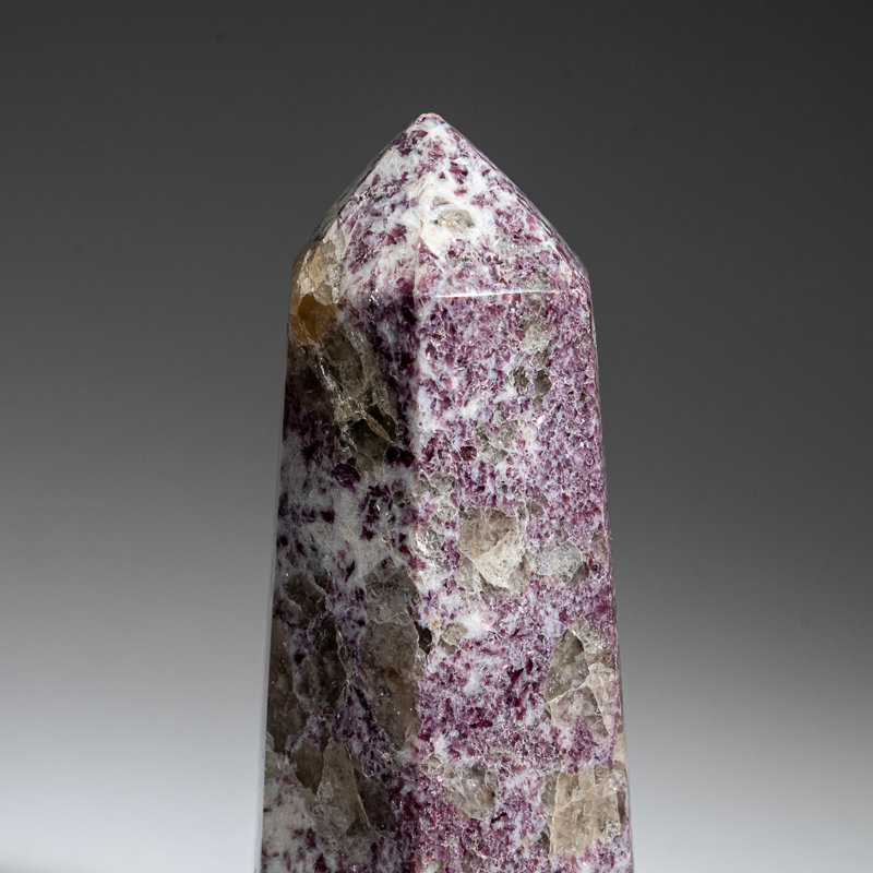 Polished Ruby in Quartz Point from India (1.3 lbs), 5.5'' H X 2'' W X 2'' D
