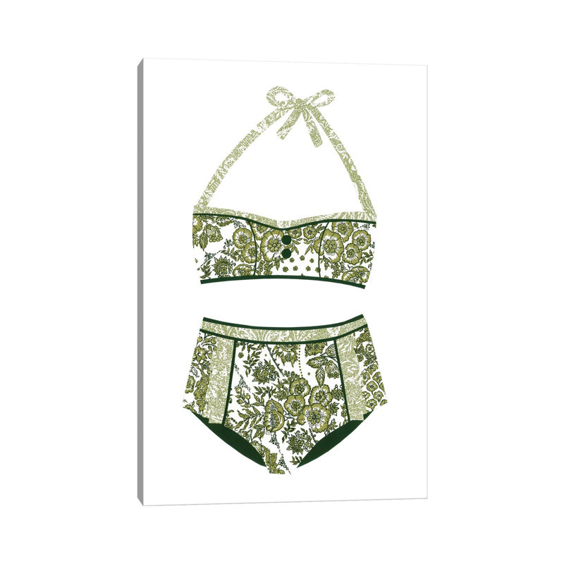 «Bikini» par Paper Cutz, impression sur toile tendue, H 40 po x l 26 po x P 1,5 po
