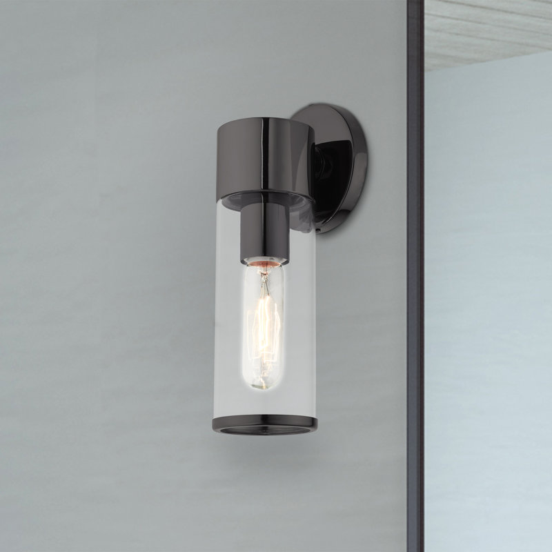 Arlando Dimmable Bath Sconce, Black Chrome