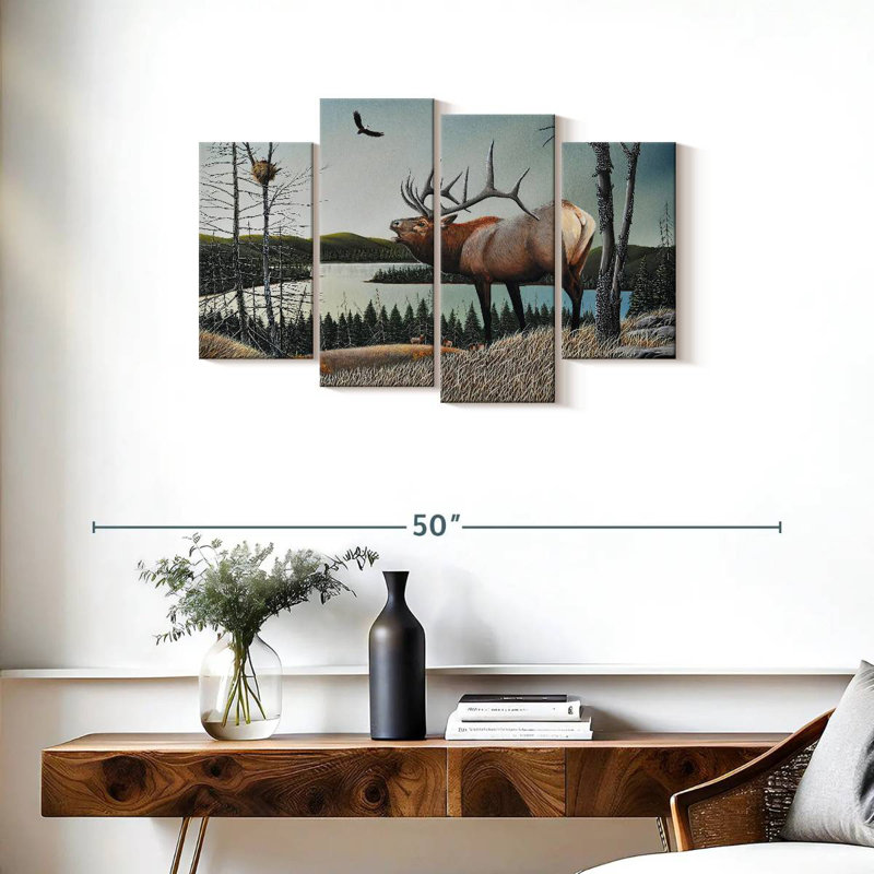 Brampt Bugling Elk, 22" H x 36" W