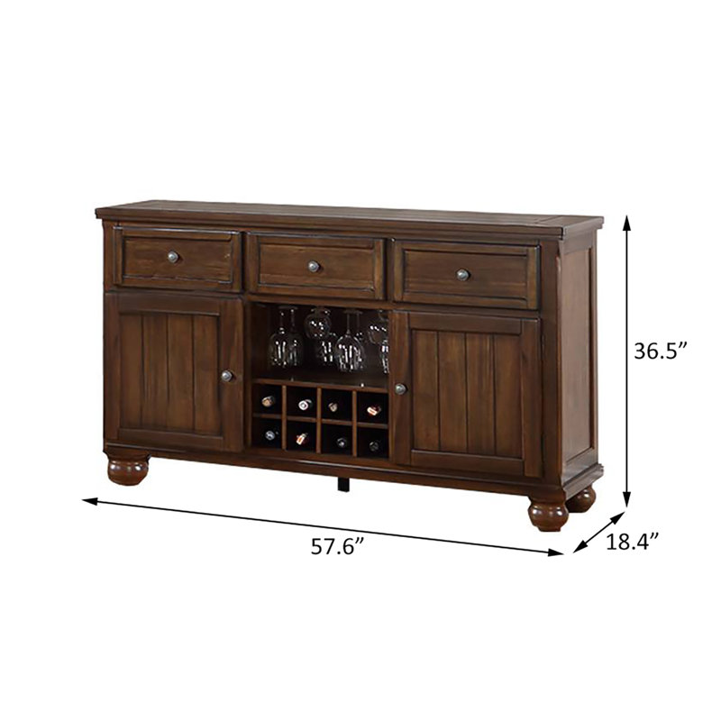 Velsie 2 - Door Server with Wine Rack