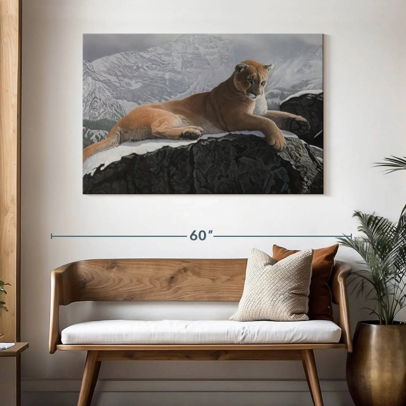 Brampt Alpine Hunter, 32" H x 48" W