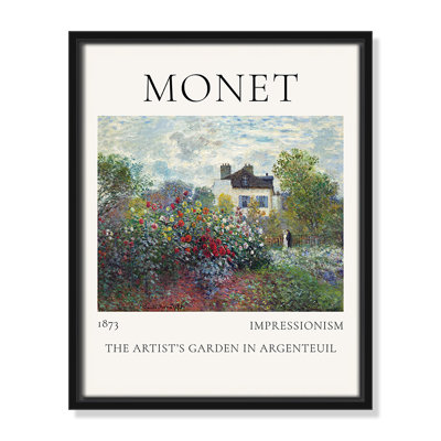 Old Masters Collection "Artists Garden in Argenteuil" Print