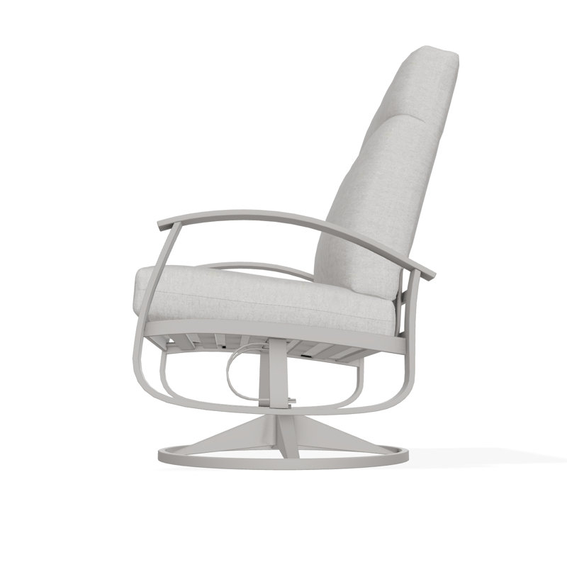 Belle Isle Outdoor Lounge Chair, Restore Indigo, Warm Gray