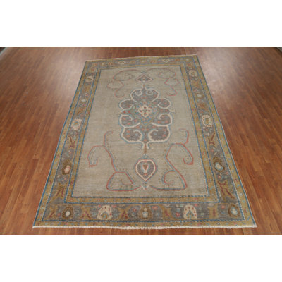 Wool Medallion  Traditional Area Rug 7x10