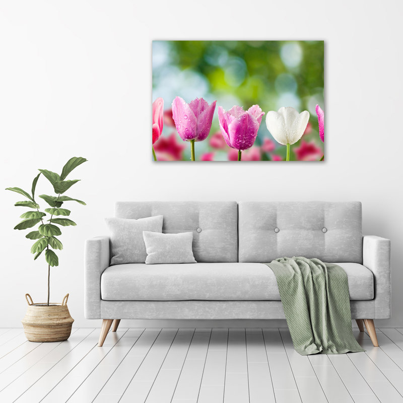 Tulips - No Frame Print on Glass